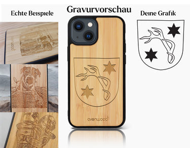 INDIVIDUELL iPhone 14 Bambus-Kunststoff